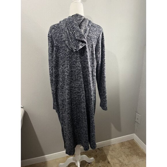 The Royal Standard Cardigan Women Small Lounge Wear Navy Blue Hooded - Picture 7 of 11